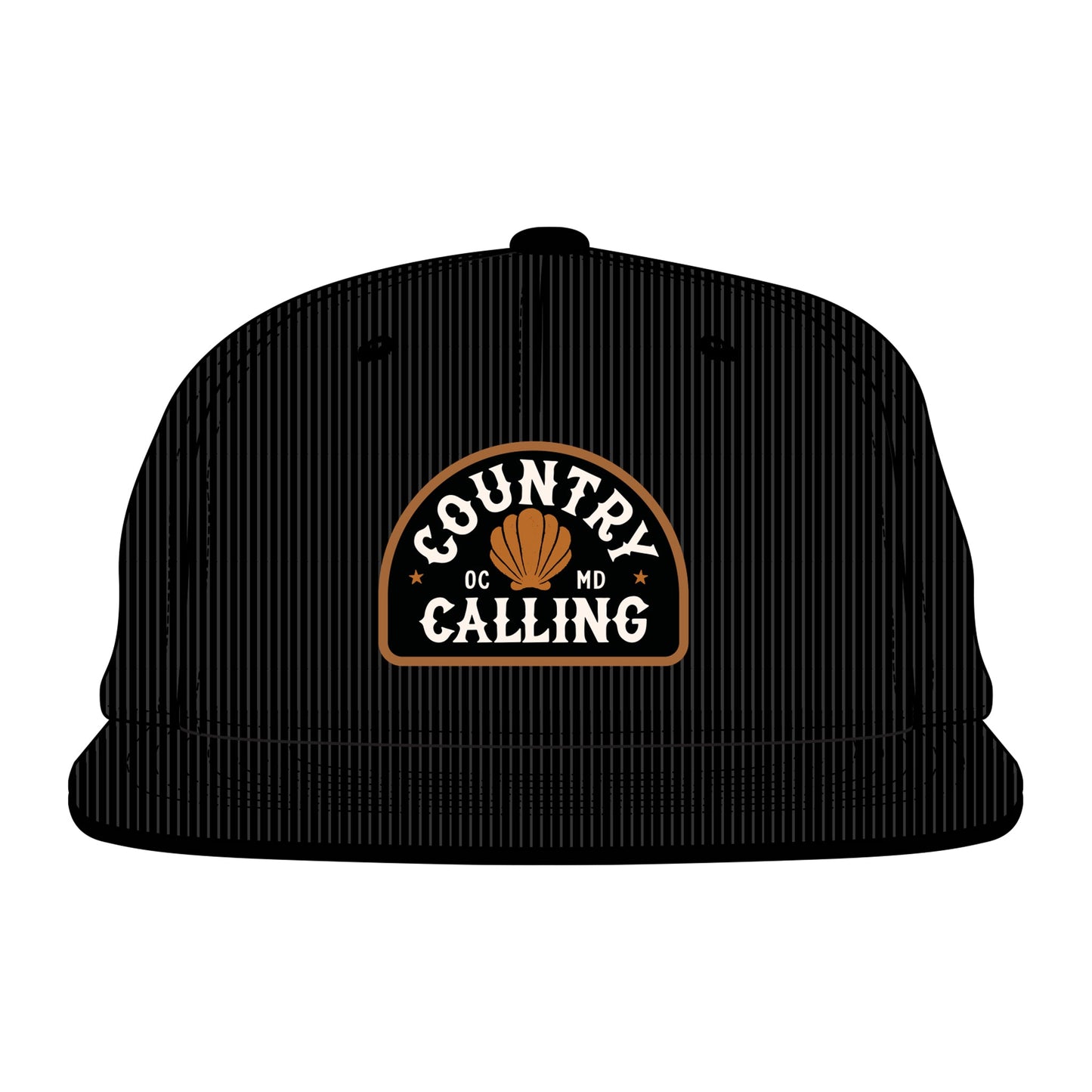 Country Calling Seashell Corduroy Hat