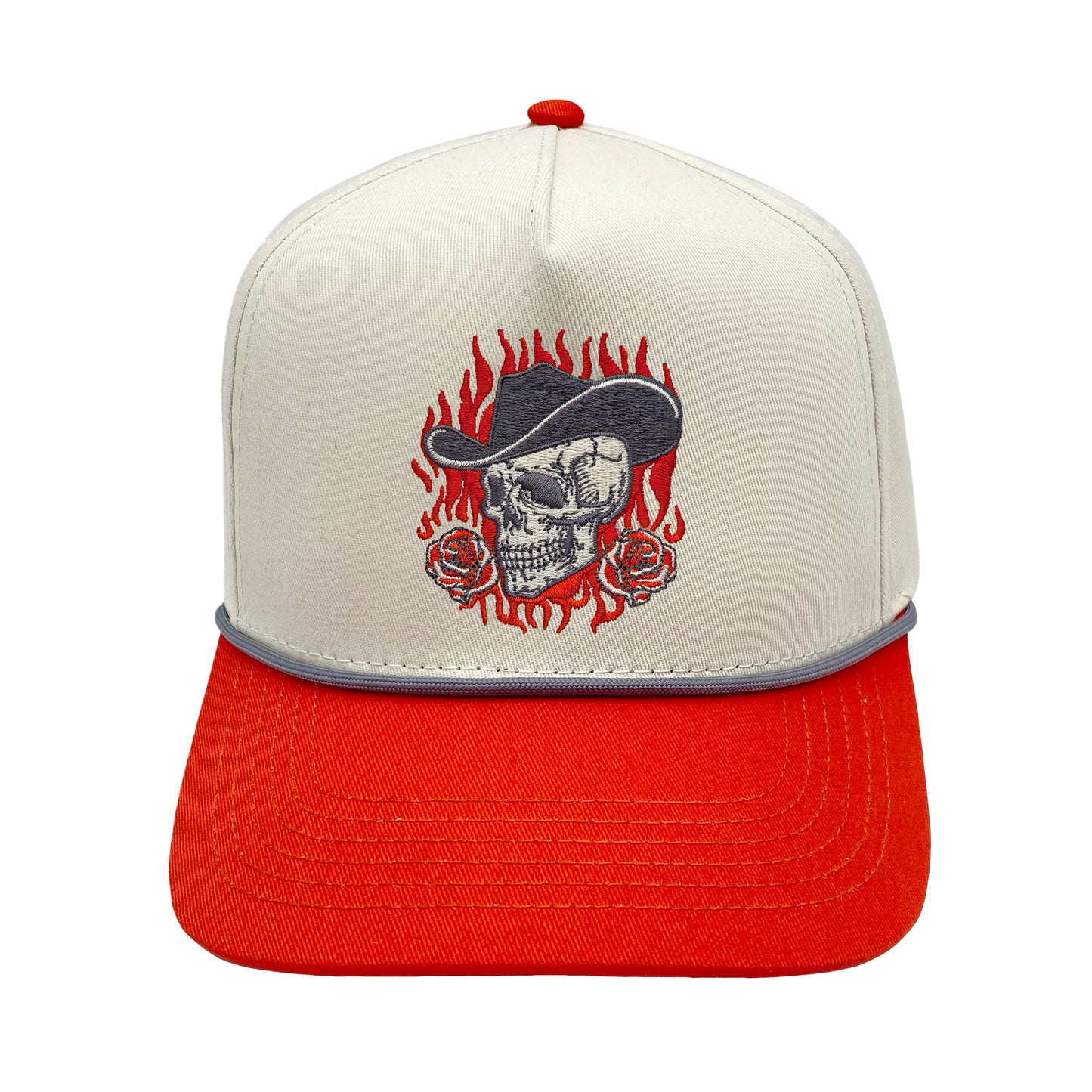 Skull Roses Rope Hat