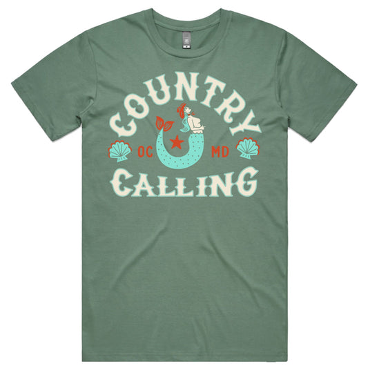 Country Calling Mermaid Lineup Tee