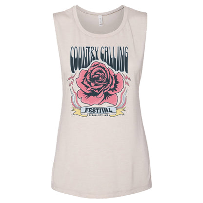 Women's Country Calling Rose Lineup Tank