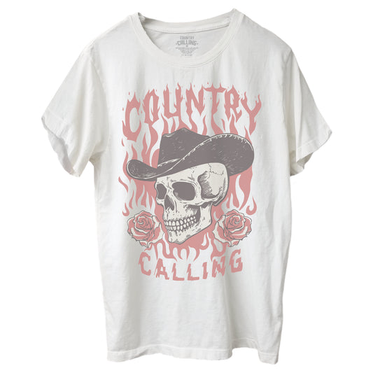 Skull Roses Lineup Tee