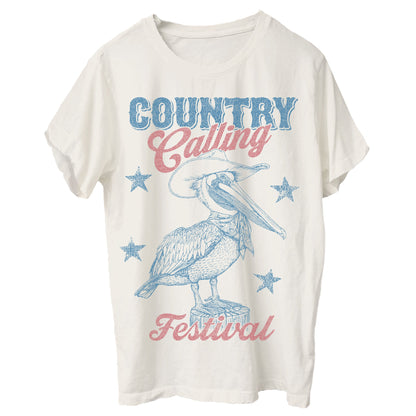Country Calling Pelican Lineup Tee