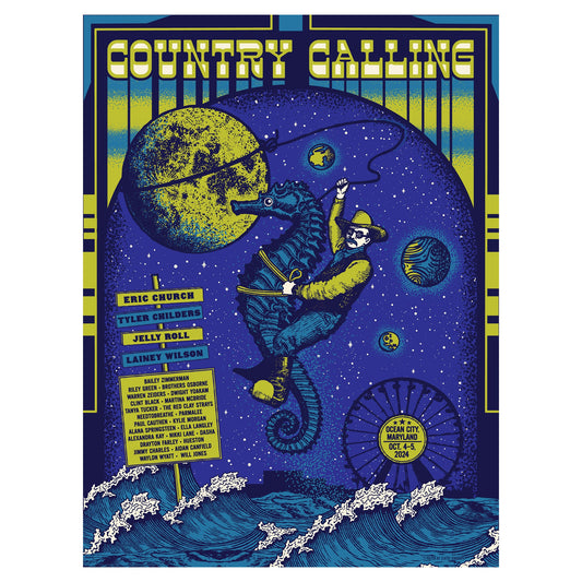 2024 Country Calling Foil Poster